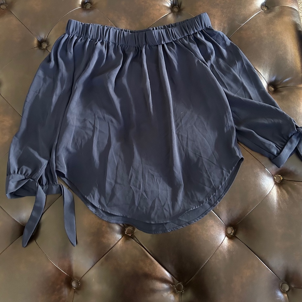 Navy blouse